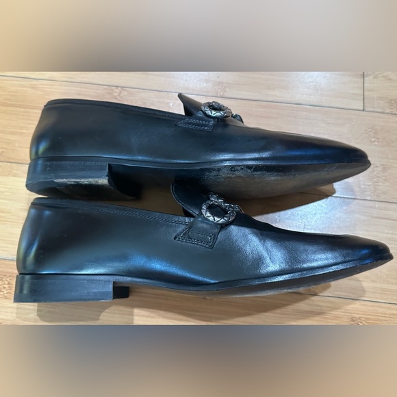 Roberto Cavalli Moc Toe Slip-On Loafers With Snake Ornament Men’s Size 9.5 Black - Picture 3 of 10